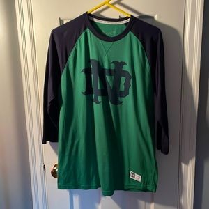 Vintage ND Notre Dame 3/4 tshirt